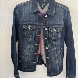 Tommy Hilfiger Dark Blue Denim Jacket XS EUC